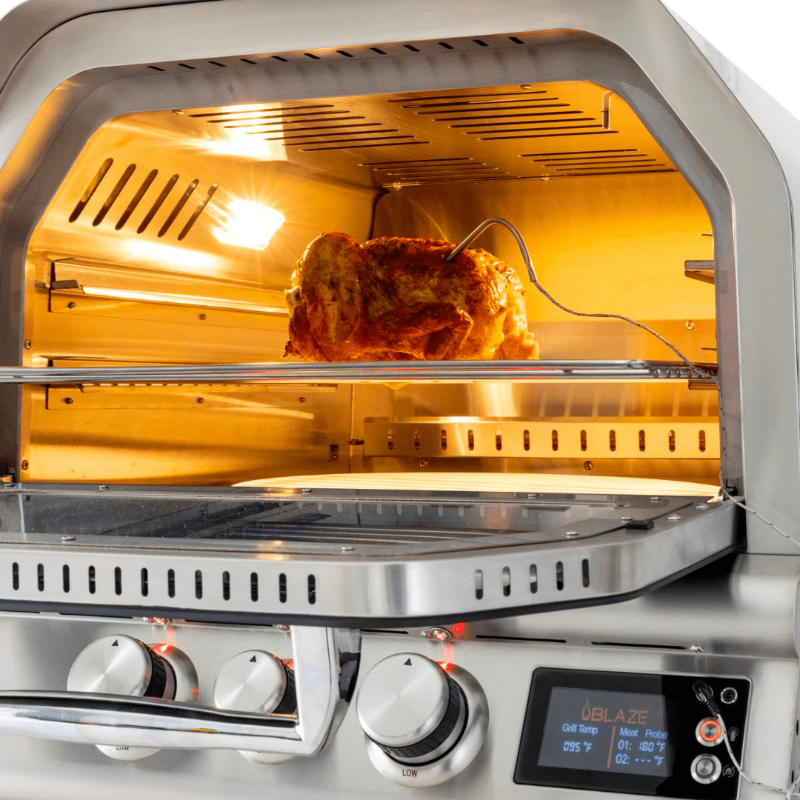 Blaze 26-Inch Gas Outdoor Pizza Oven With Rotisserie