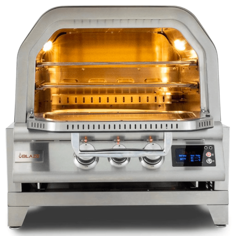 Blaze 26-Inch Gas Outdoor Pizza Oven With Rotisserie