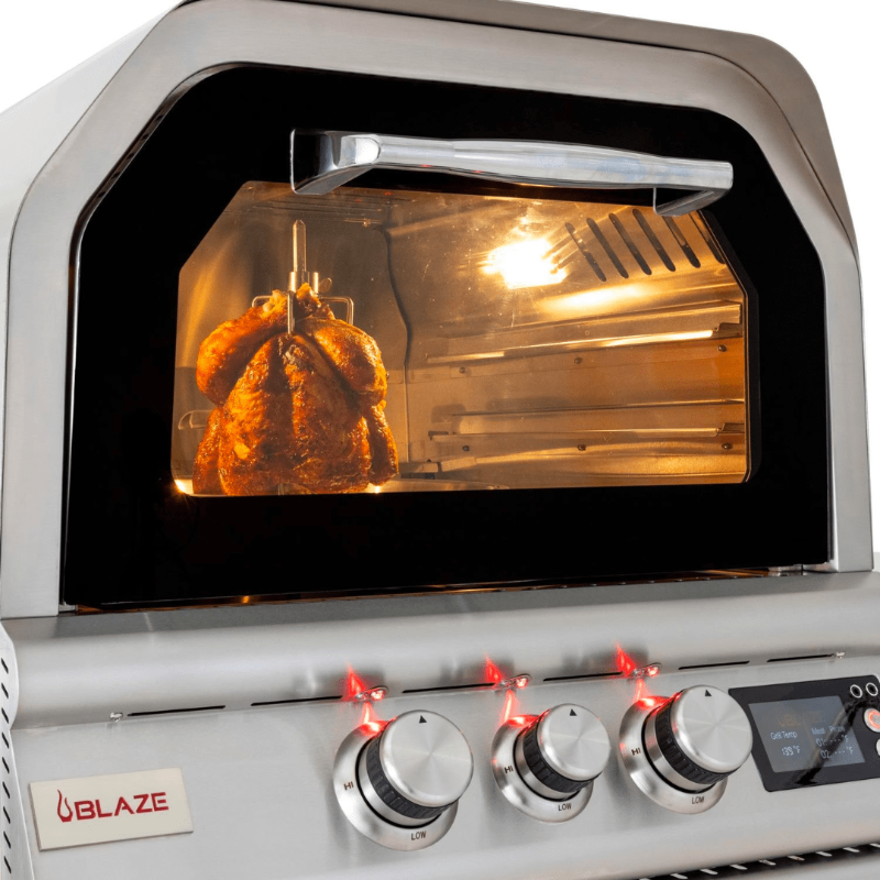 Blaze 26-Inch Gas Outdoor Pizza Oven With Rotisserie