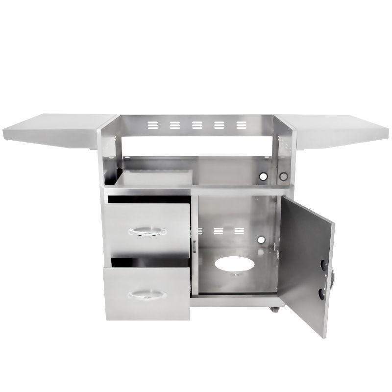 Blaze 34-Inch Professional LUX 3 Burner Built-In Gas Grill With Rear Infrared Burner and Cart