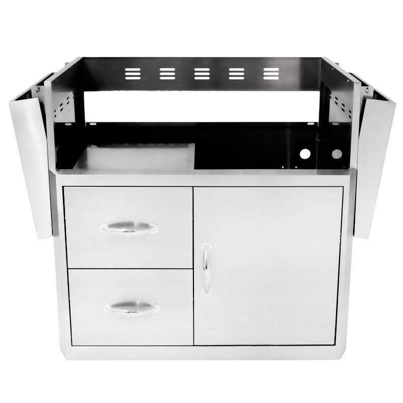 Blaze 34-Inch Professional LUX 3 Burner Built-In Gas Grill With Rear Infrared Burner and Cart