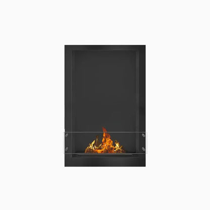 24" Firebox SS (16 Manual, Black, Spacer Mount Glass)