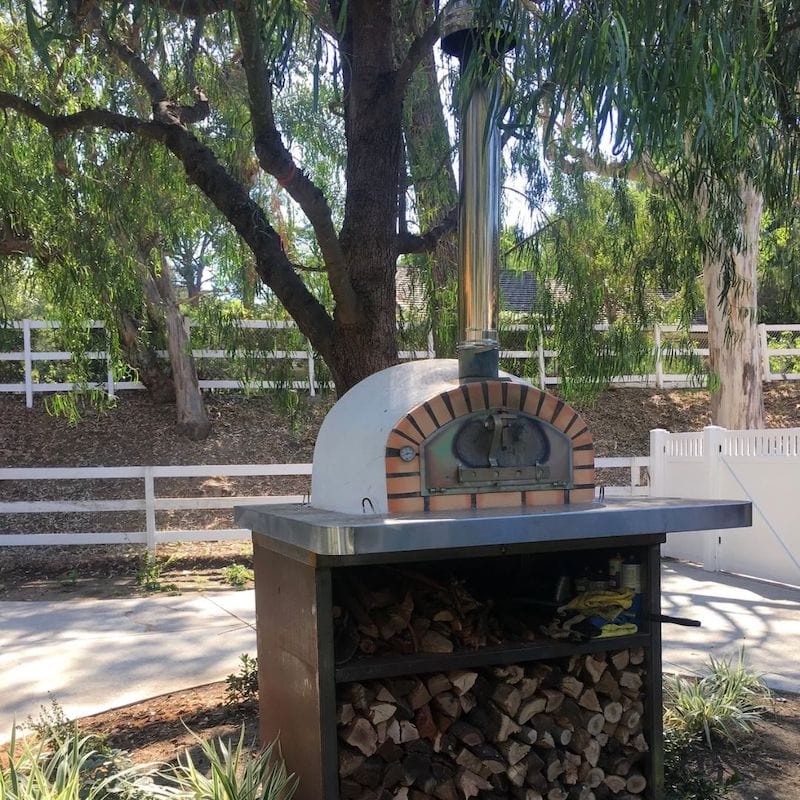 Authentic Pizzaioli Wood Fired Brick Pizza Oven for Outdoor Backyard Cooking