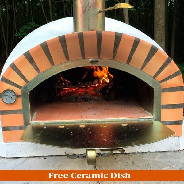 Authentic Pizzaioli Wood Fired Brick Pizza Oven for Outdoor Backyard Cooking
