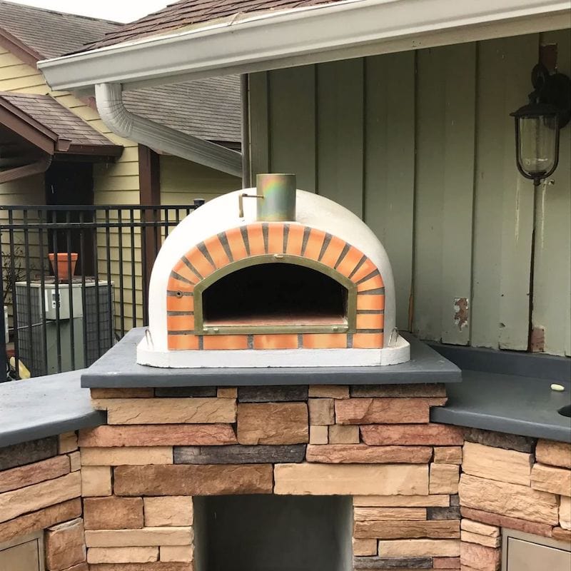 Authentic Pizzaioli Wood Fired Brick Pizza Oven for Outdoor Backyard Cooking