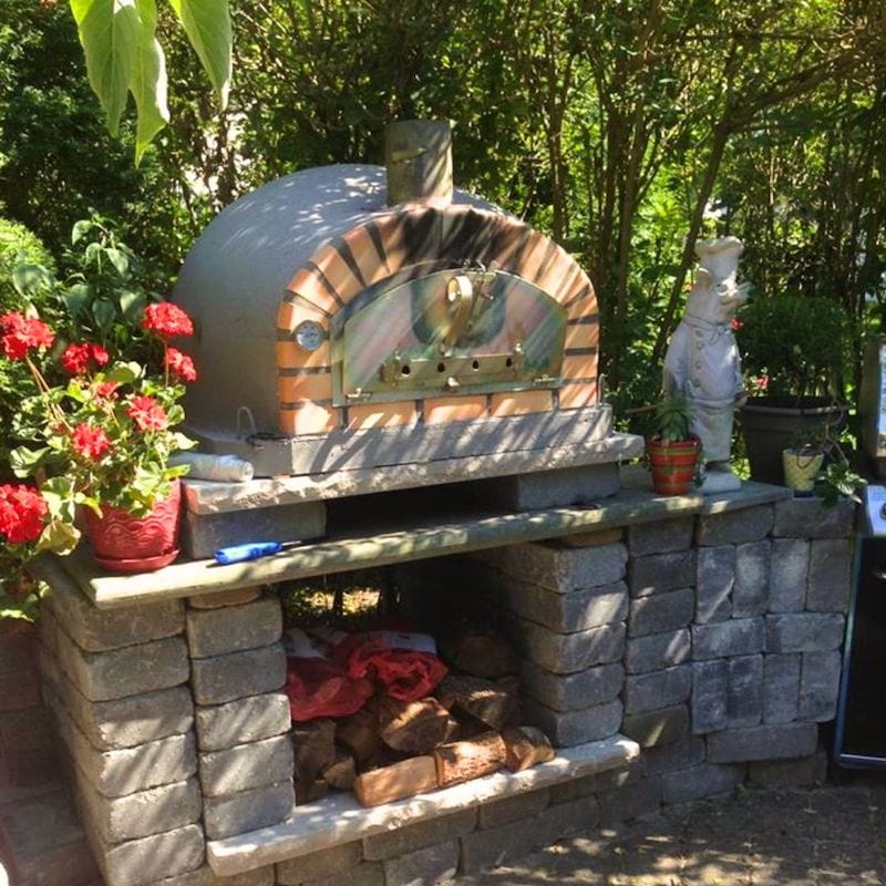Authentic Handcrafted Portuguese Brick Wood Fired Oven for Outdoor Pizza
