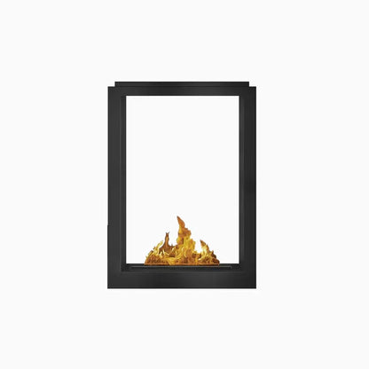 24" Firebox SS (16 Manual, Black, Spacer Mount Glass)