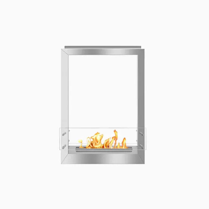 24" Firebox SS (16 Manual, Stainless Steel, Spacer Mount Glass)