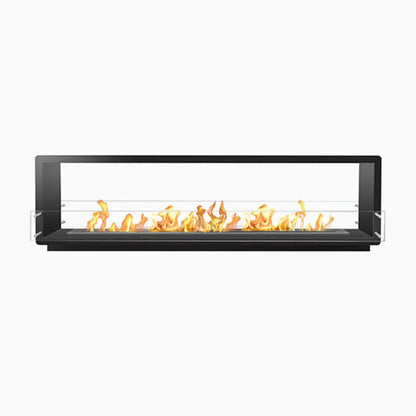 84" Firebox SS (72 Manual, Stainless Steel, Spacer Mount Glass)