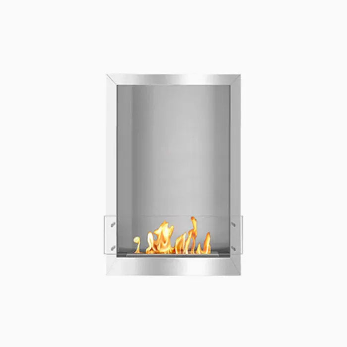 24" Firebox SS (16 Manual, Black, Spacer Mount Glass)