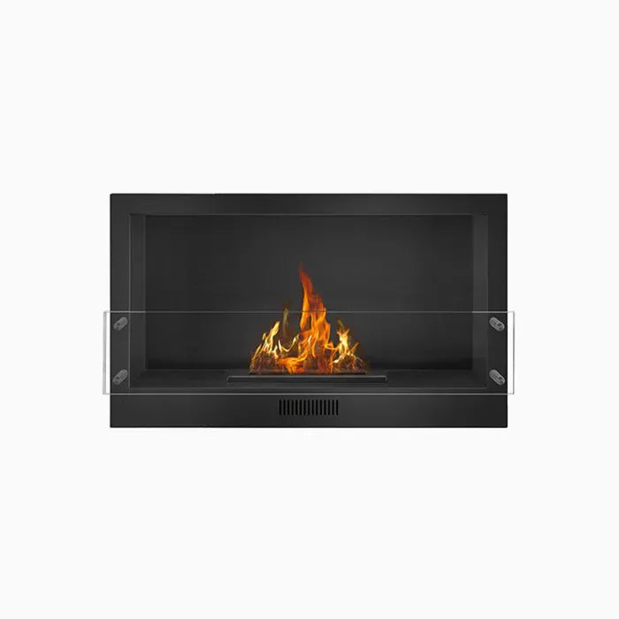60" Firebox SS (48 Manual, Black, Flush Mount Glass)