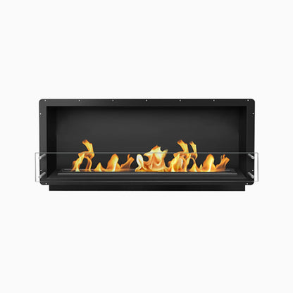60" Firebox DS (48 Manual, Black, Flush Mount Glass)