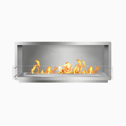 60" Firebox DS (48 Manual, Black, Flush Mount Glass)