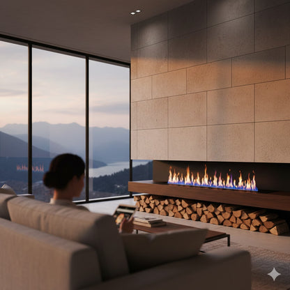 72" Smart Water Vapor Fireplace
