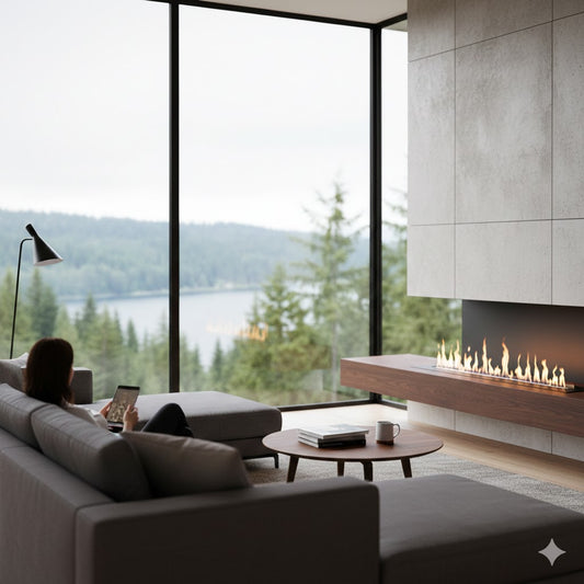 36" Smart Water Vapor Fireplace