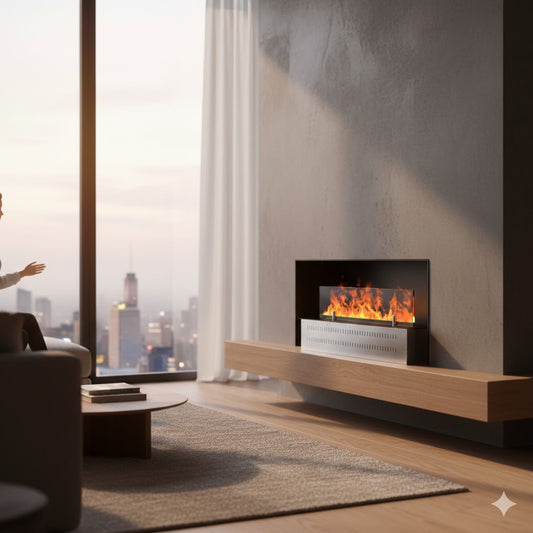 60" Smart Water Vapor Fireplace