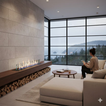 78" Smart Water Vapor Fireplace