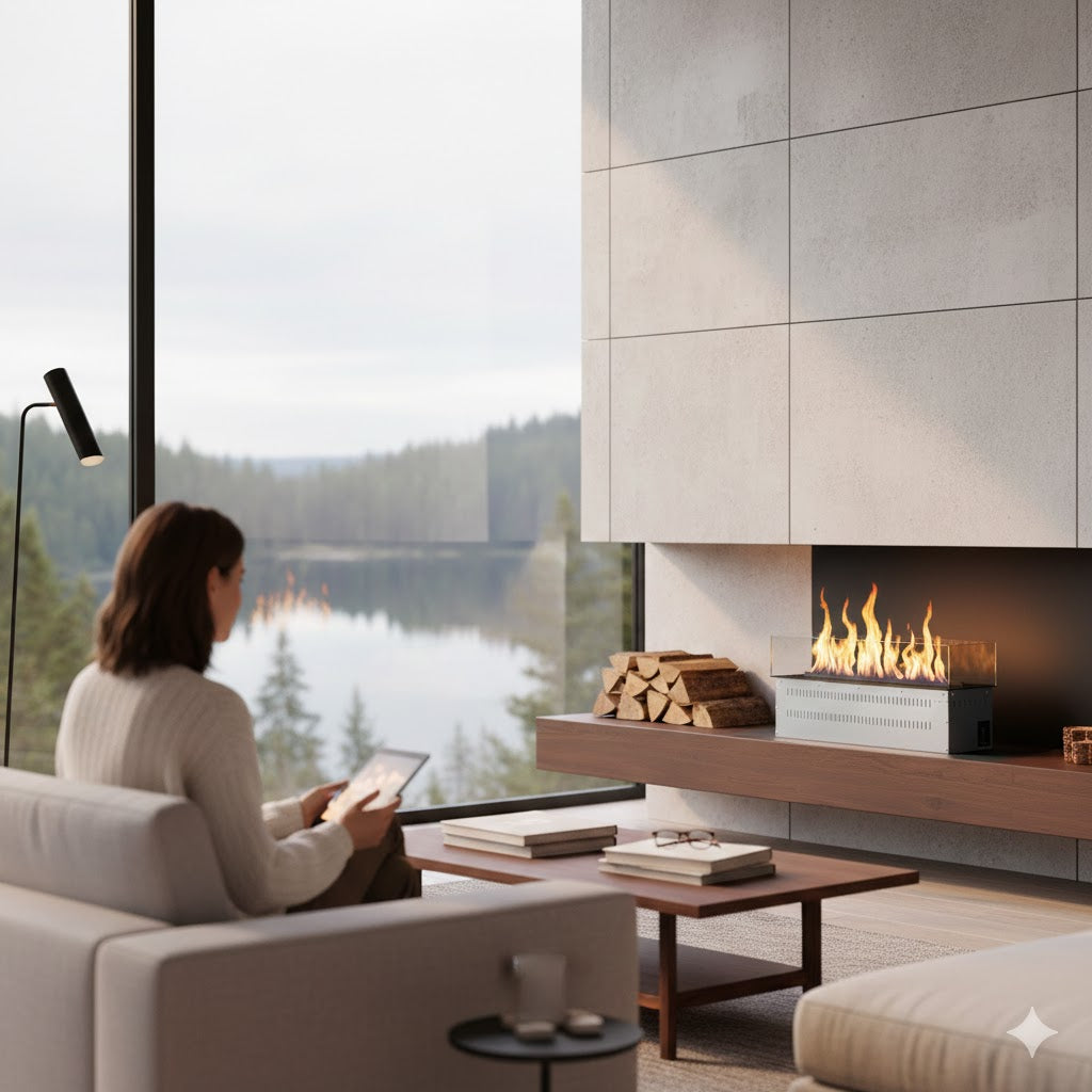 24" Smart Water Vapor Fireplace