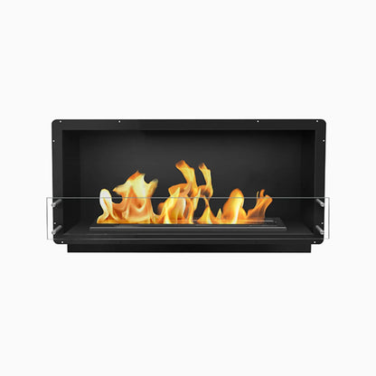 XL Firebox SS (38 Manual, Black, Flush Mount Glass)