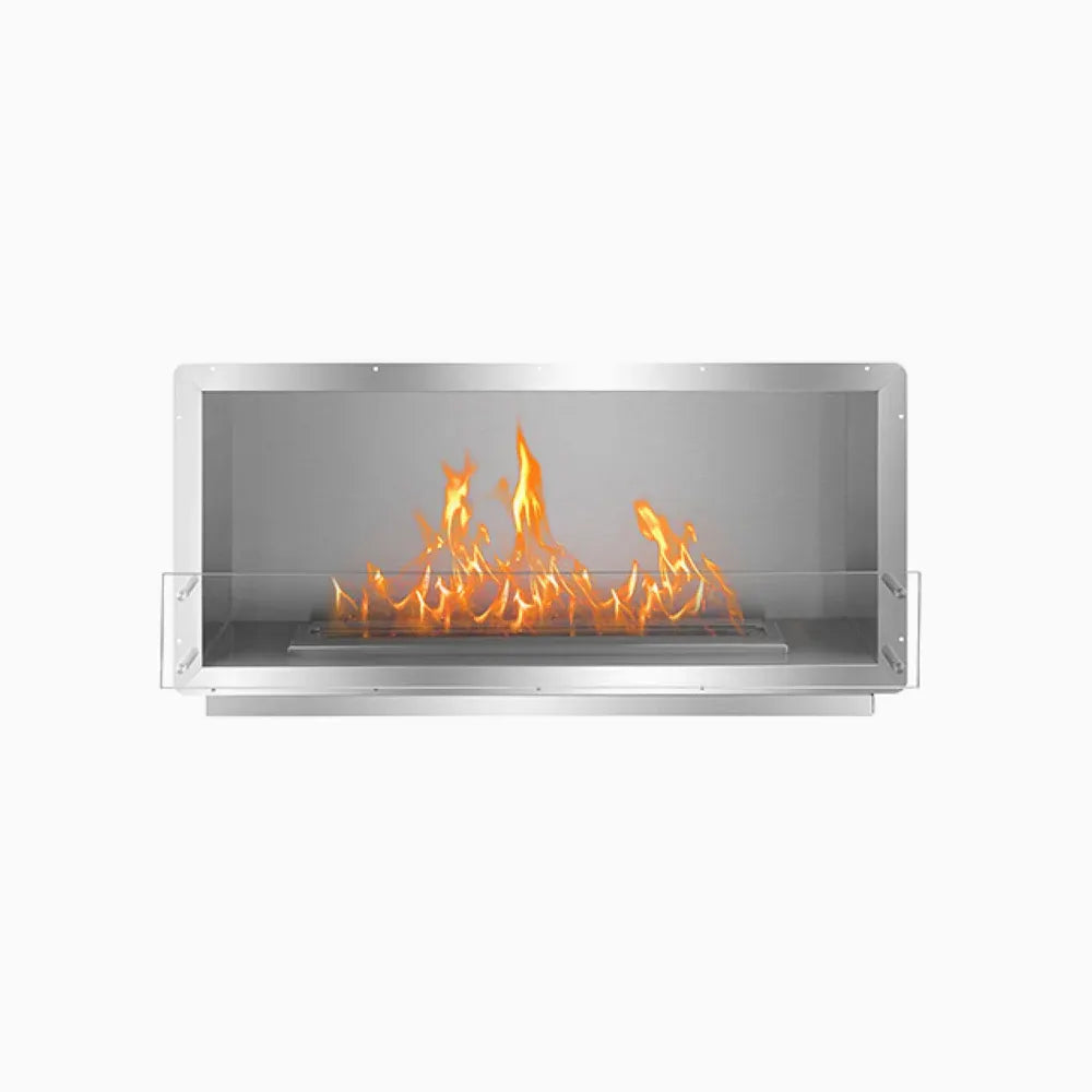 XL Firebox SS (38 Manual, Stainless Steel, Flush Mount Glass)